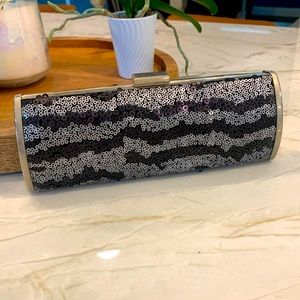 Small sequined womens clutch.